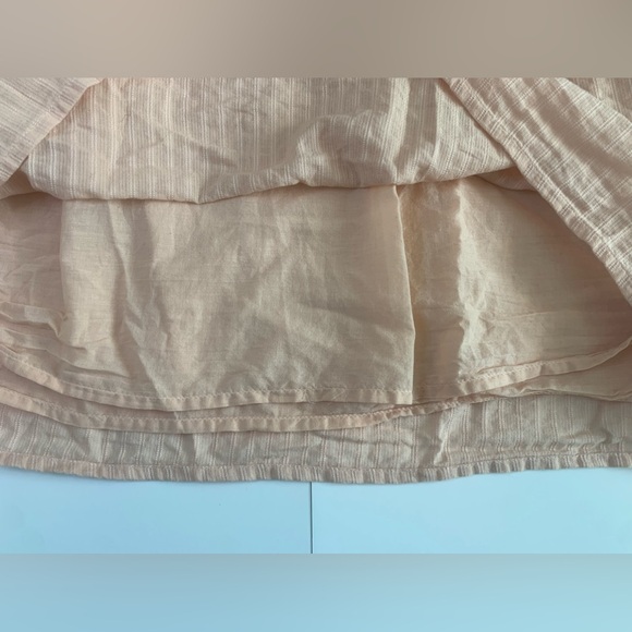 Anthropologie Ella Moss Brianne Peach Eyelet Flutter Sleeve Blouse Size Medium - Picture 9 of 12